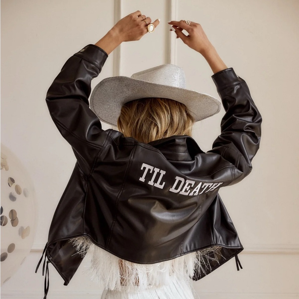 TIL DEATH BLACK VEGAN LEATHER JACKET